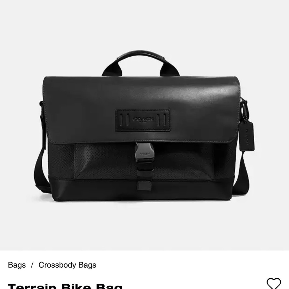 Coach Black Messenger Bag